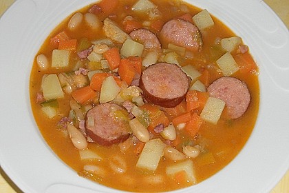 Serbische Bohnensuppe 7