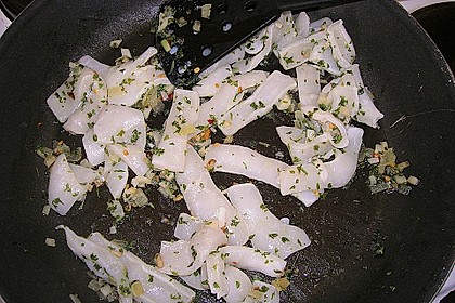 Tintenfisch mit Knoblauch 1