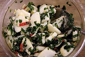 Tintenfisch mit Knoblauch