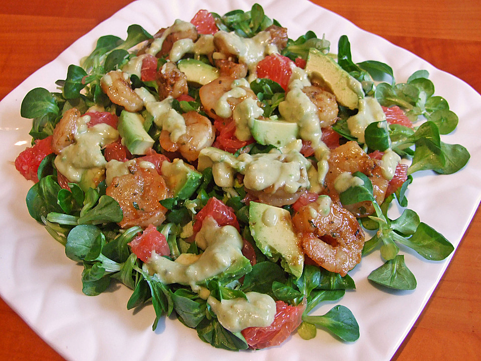 Rezept backofen: Salat mit shrimps rezept