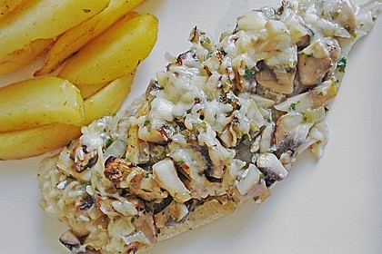 Seelachs mit Champignons 2