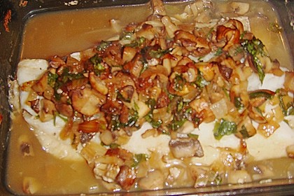 Seelachs mit Champignons 3