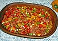 Curiosias Hackfleisch - Paprika - Reisauflauf aus dem R&ouml;mertopf
