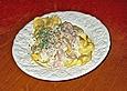 Tortelloni in Schinken - K&auml;se - Sahnesauce mit Champignons