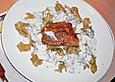 Lachs Provence, auf Gem&uuml;sebett