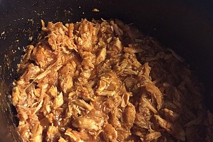 Pulled Chicken in einer Honey-Mustard-BBQ Sauce 9