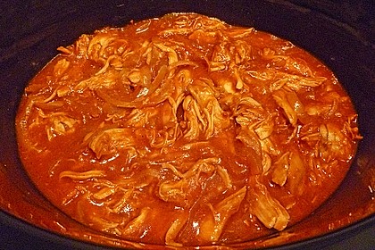 Pulled Chicken in einer Honey-Mustard-BBQ Sauce 4