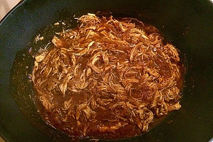 Pulled Chicken in einer Honey-Mustard-BBQ Sauce 7