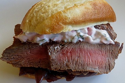 Steaksandwich mit Zwiebelmarmelade 1
