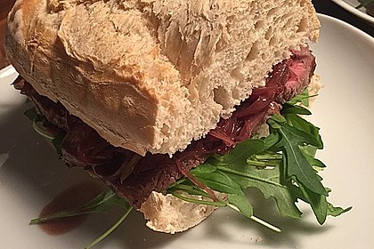 Steaksandwich mit Zwiebelmarmelade 2