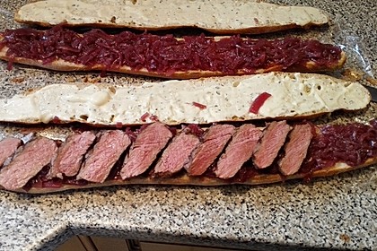Steaksandwich mit Zwiebelmarmelade 7