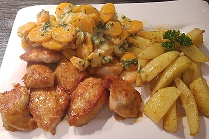 Knusprige Hähnchenbrust mit Möhrengemüse 4