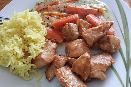 Knusprige Hähnchenbrust mit Möhrengemüse 13