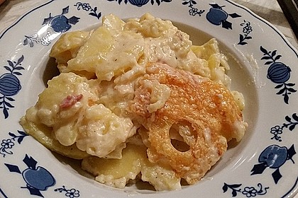 Kartoffelgratin mit Bacon 4