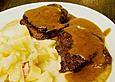 Calvados Steak mit Apfel Speck Gem&uuml;se