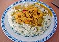 H&auml;hnchen mit Fr&uuml;chte - Curry
