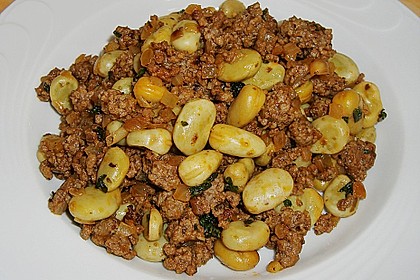 Hackfleisch mit wei&szlig;en Bohnen 1