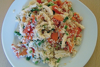 Couscous - Salat mit Tomaten & Mozarella