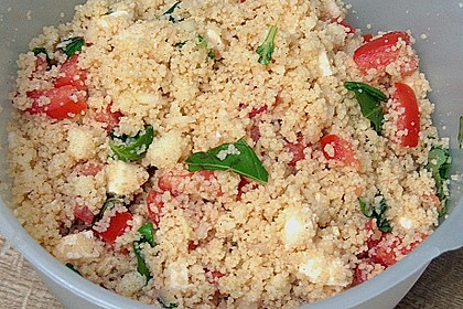 Couscous - Salat mit Tomaten & Mozarella 1
