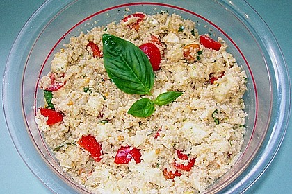 Couscous - Salat mit Tomaten & Mozarella 2