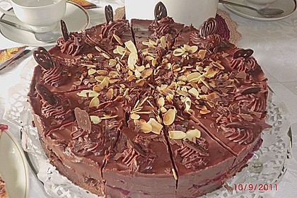 Torte von wei&szlig;er Schokolade