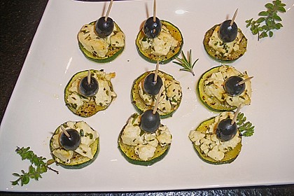 Zucchinischeiben mit Schafsk&auml;se &uuml;berbacken 5