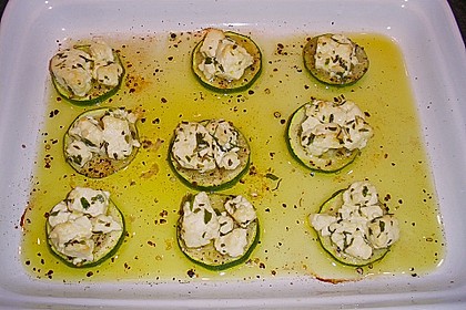 Zucchinischeiben mit Schafsk&auml;se &uuml;berbacken 6