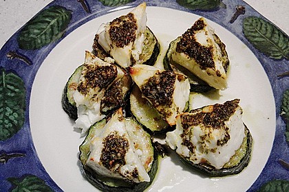 Zucchinischeiben mit Schafsk&auml;se &uuml;berbacken 7