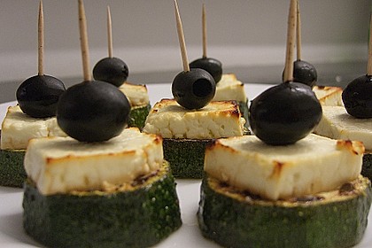 Zucchinischeiben mit Schafsk&auml;se &uuml;berbacken 8