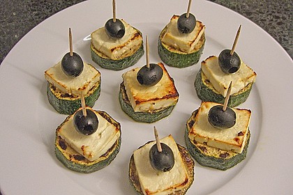 Zucchinischeiben mit Schafsk&auml;se &uuml;berbacken 9