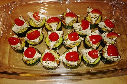 Zucchinischeiben mit Schafsk&auml;se &uuml;berbacken 11