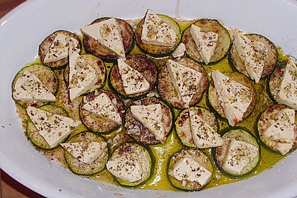 Zucchinischeiben mit Schafsk&auml;se &uuml;berbacken 14