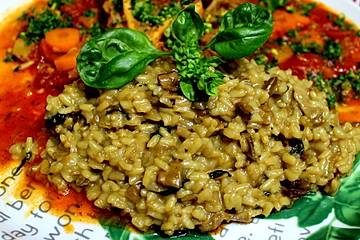 Risotto mit Steinpilzen