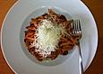 Penne con salsicce alla Aglianico