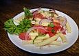 Nudelsalat mit Bruscetta