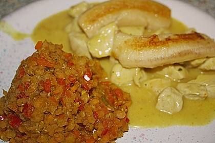 Curryhuhn mit gebratener Banane 1