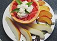 Grapefruit mit Frischk&auml;se