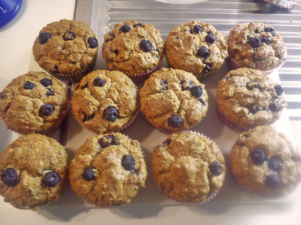 Saftige Blaubeermuffins