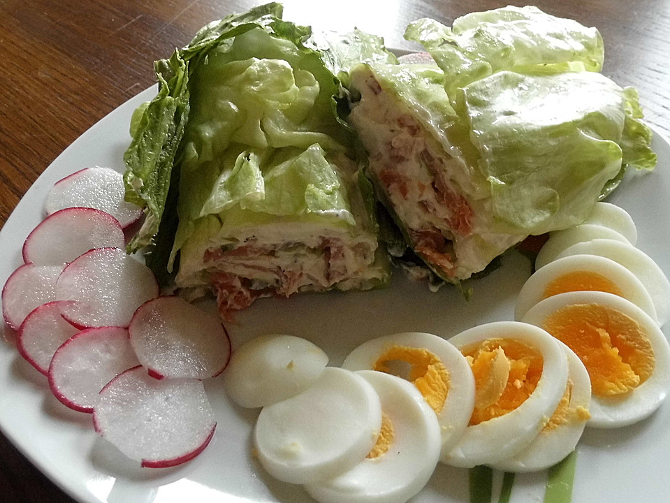 Salat-Wrap mit Räucherlachs (Rezept mit Bild) von Lislfox | Chefkoch.de