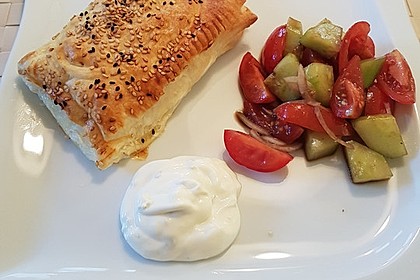 Blätterteig mit Gyrosfüllung und Feta-Käse 11