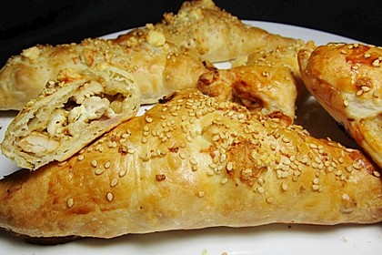 Blätterteig mit Gyrosfüllung und Feta-Käse 9