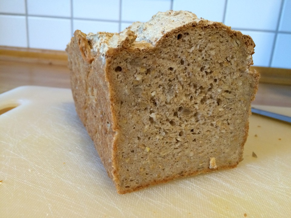 Glutenfreies schnelles, leckeres Ruck-Zuck Brot (Rezept mit Bild ...