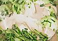 Gurkensalat mit Creme fraiche