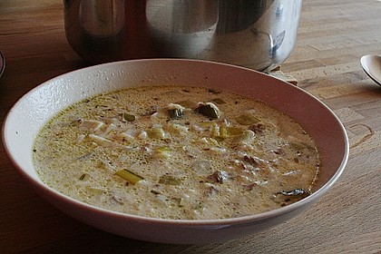 K&auml;se - Porreesuppe