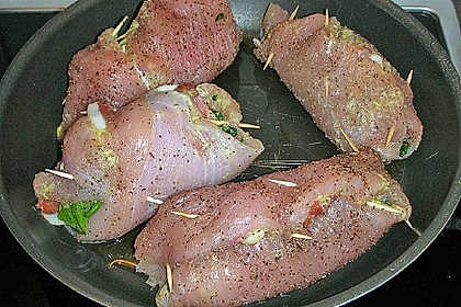 Puten - Spinat - Rouladen