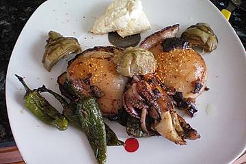 Gegrillte Sepiolas