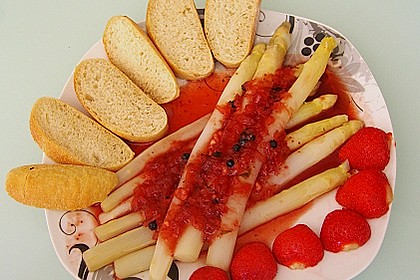 Spargel mit Erdbeersauce Low Fett 30