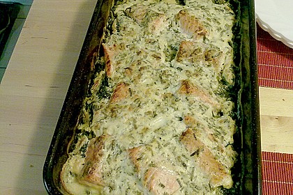 Lachs - Spinat - Auflauf