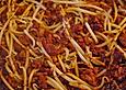 Mungobohnensprossen - Hackfleisch Pfanne