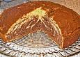 Zebrakuchen mit Nougat und Eierlik&ouml;r